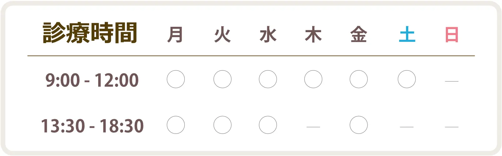 診療時間